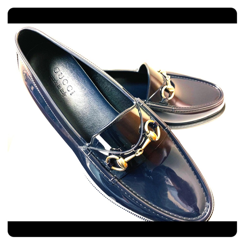 ***Gucci***Men’s Authentic Patent Leather Loafers